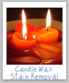candle wax stain removal