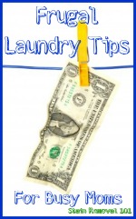 frugal laundry tips for busy moms