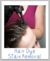hair dye stain removal