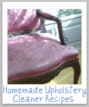 Homemade Upholstery Cleaner - Recipes And Instructions
