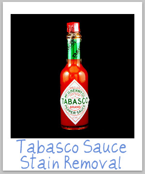 Tabasco Sauce Stain Removal Guide