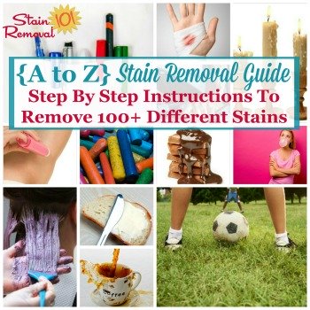 A to Z stain removal guide