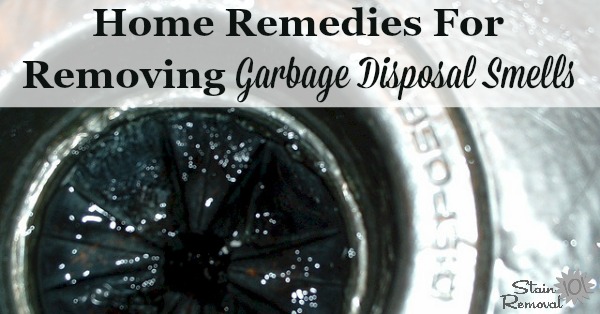 Several natural home remedies for getting rid of garbage disposal smells {on Stain Removal 101} #OdorRemoval #CleaningTips #KitchenCleaning