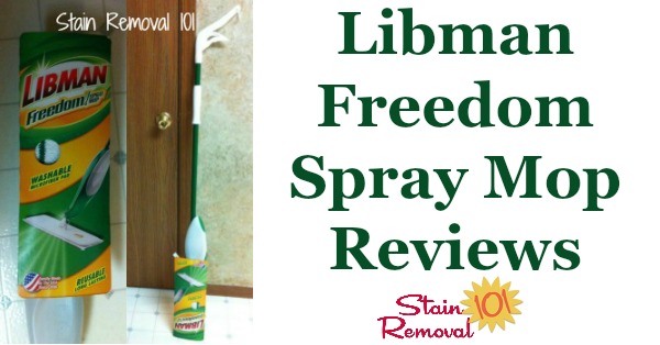 Libman Freedom Spray Mop reviews, including how this works for cleaning of kitchen floors {on Stain Removal 101}