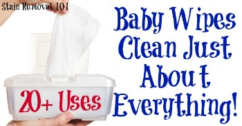 20+ uses for baby wipes for cleaning