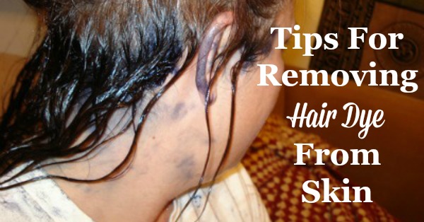 Tips for both preventing and then removing hair dye from skin, including product recommendations and DIY homemade removers {on Stain Removal 101}