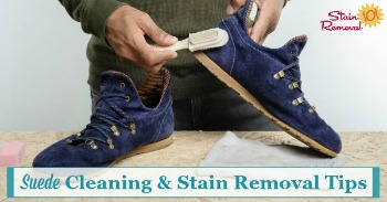 Suede cleaning and stain removal tips