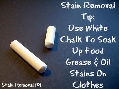 How do you remove oil stains from clothes?