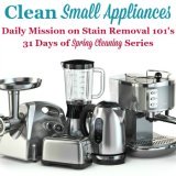 clean small appliances