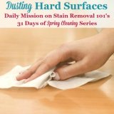 dusting hard surfaces