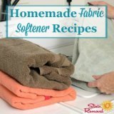 homemade fabric softener recipes