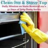 Clean oven and stove top