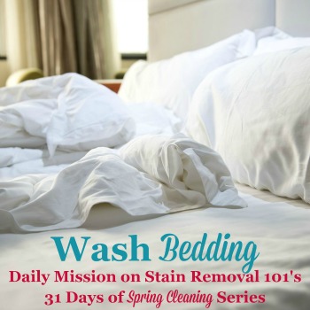 wash bedding