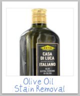 olive oil stains