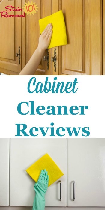 Here are quite a few cabinet cleaners reviews from readers who've tried both specialty products and general cleaners for their kitchen and other cabinets, to help you determine which products work best for this task {on Stain Removal 101}