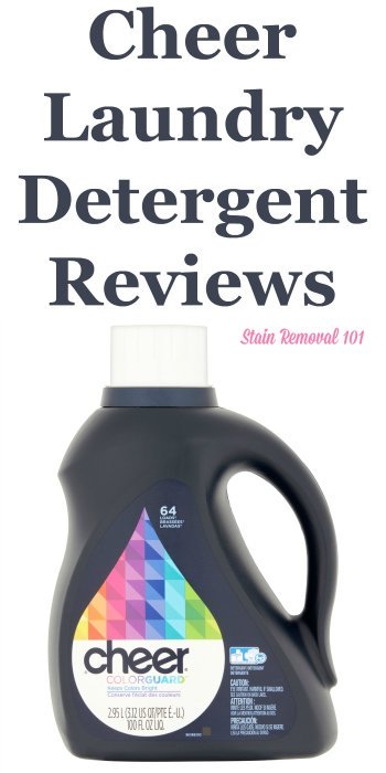 Here is a comprehensive guide about Cheer laundry detergent, including reviews and ratings of this brand of laundry supply, including many different scents and varieties {on Stain Removal 101}