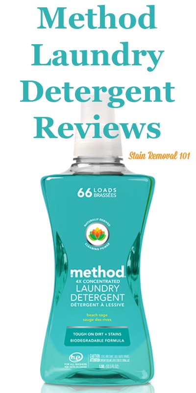 Here is a comprehensive guide about Method laundry detergent, including reviews and ratings of this eco-friendly brand of laundry supply, including different scents and varieties {on Stain Removal 101}