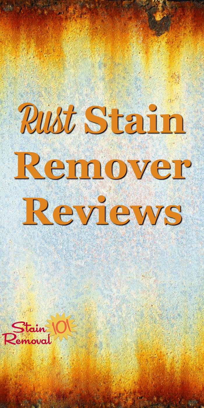 Here is a round up of rust stain removers reviews to find out which products work best, and on what surface, including for clothes and other fabric, as well as hard surfaces including indoor and outdoor {on Stain Removal 101}