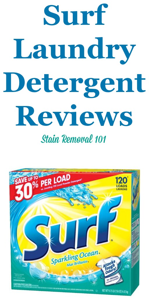 Here is a comprehensive guide about Surf laundry detergent, including reviews and ratings of this brand of laundry supply, including different scents and varieties {on Stain Removal 101}
