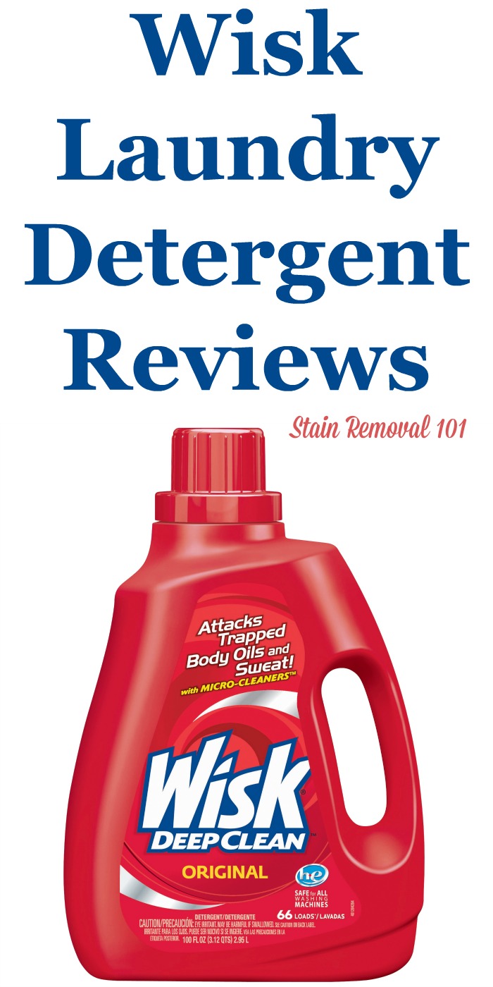 Here is a comprehensive guide about Wisk laundry detergent, including reviews and ratings of this brand of laundry supply, including different scents and varieties {on Stain Removal 101}