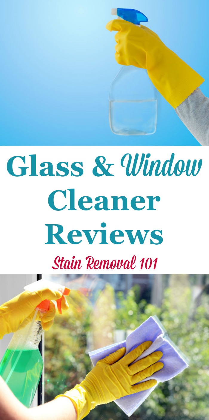 Here is a round up of glass and window cleaner reviews, including both speciality products and general cleaners, to find out which products work best for windows, glass and mirrors, to clean without streaks {on Stain Removal 101} #WindowCleaner #GlassCleaner #MirrorCleaner