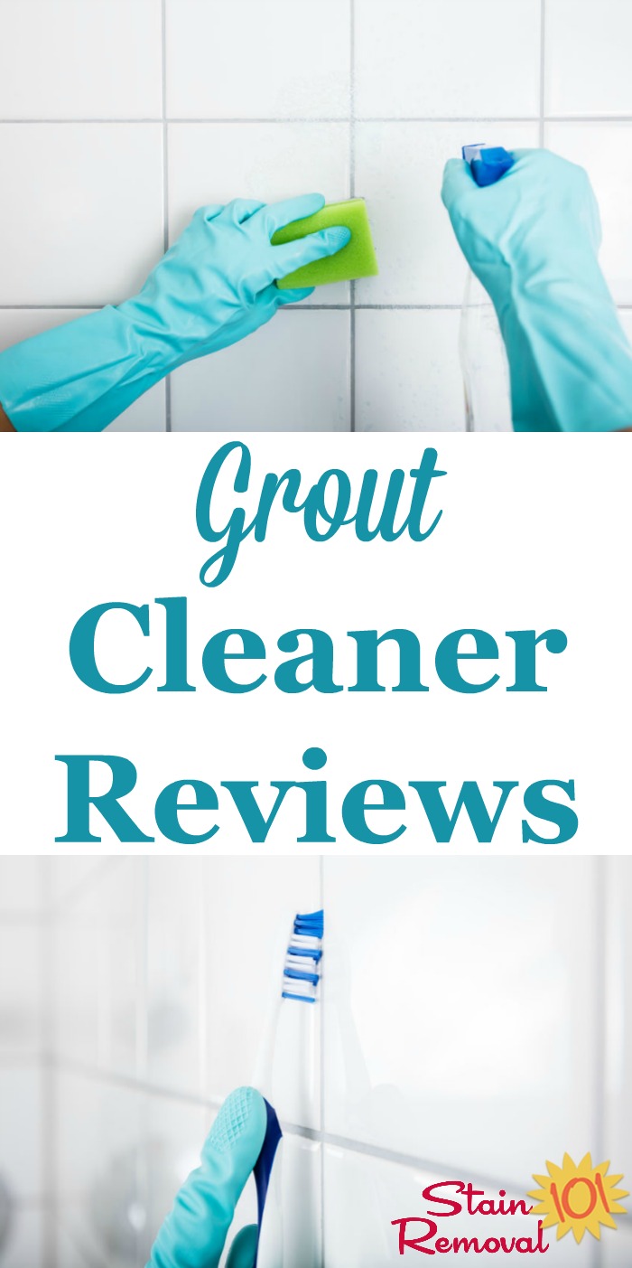 Here is a round up of grout cleaners reviews, including both specialty products and general cleaners, to find out which products are the best grout cleaner for general grime, as well as for cleaning mold and mildew {on Stain Removal 101}