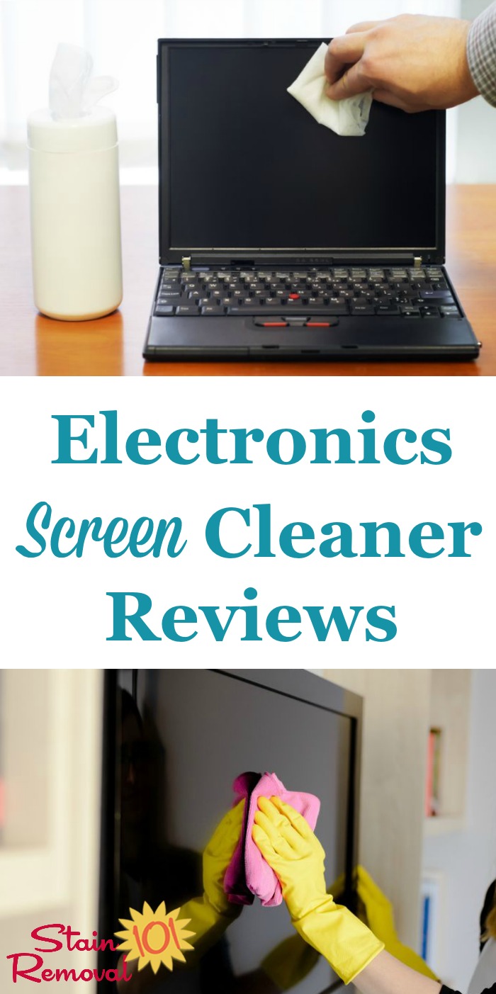 Here is a round up of electronics screen cleaners and LCD cleaners reviews discussing how various products work for cleaning delicate screens of fingerprints, smears, dust, and more {on Stain Removal 101}