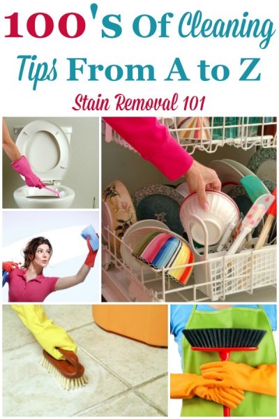 100's of house cleaning tips from A to Z {on Stain Removal 101} #CleaningTips #HouseCleaningTips #Cleaning