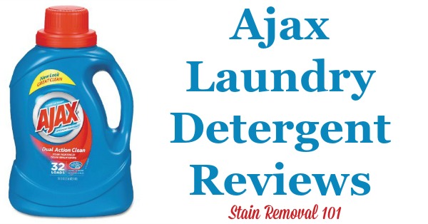 Here is comprehensive guide about Ajax laundry detergent, including reviews and ratings of this laundry supply {on Stain Removal 101}