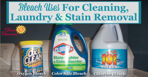 Bleach Uses For Cleaning, Laundry & Stain Removal