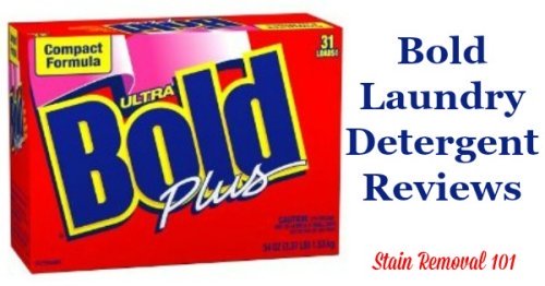 Here is a comprehensive guide all about Bold laundry detergent, including reviews and ratings of this laundry supply in a variety of scents, formulas, and varieties, found in both the United States as well as other countries versions {on Stain Removal 101}