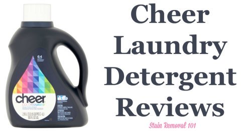 Here is a comprehensive guide about Cheer laundry detergent, including reviews and ratings of this brand of laundry supply, including many different scents and varieties {on Stain Removal 101}