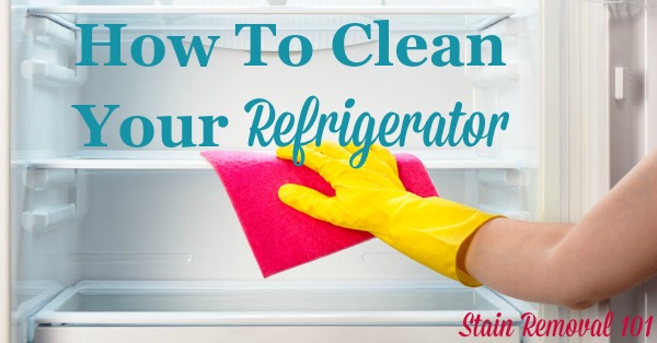 How to clean your refrigerator inside and out, plus dealing with odors {on Stain Removal 101}