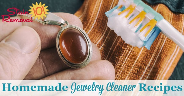 Here is a round up of homemade jewelry cleaner recipes and home remedies using common household ingredients {on Stain Removal 101}