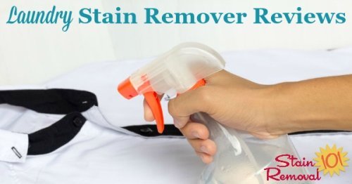 Here are over 60 laundry stain removers reviews to find out which products work, and which don't, to remove spots and spills from your clothing and other washable fabric. You can also submit your own reviews {on Stain Removal 101}