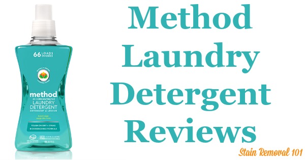 Here is a comprehensive guide about Method laundry detergent, including reviews and ratings of this eco-friendly brand of laundry supply, including different scents and varieties {on Stain Removal 101}