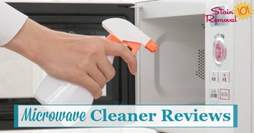 Here is a round up of microwave cleaner reviews, including both general cleaners and specialty products, to find out which products work best and which should stay on the store shelf {on Stain Removal 101}