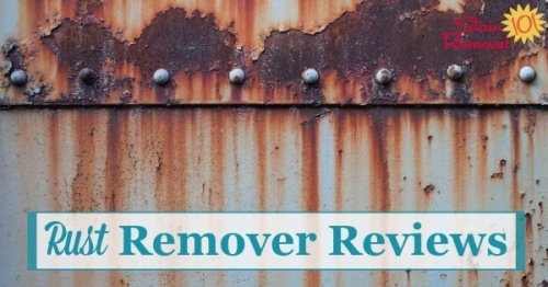 Here are reviews of rust removers, for physically removing rust from metals, to find which products work best {on Stain Removal 101}