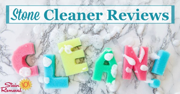 Here is a round up of stone cleaner reviews to find out which products work best for cleaning stone such as marble, granite, limestone, slate and sandstone, and which should stay on the store shelf {on Stain Removal 101}