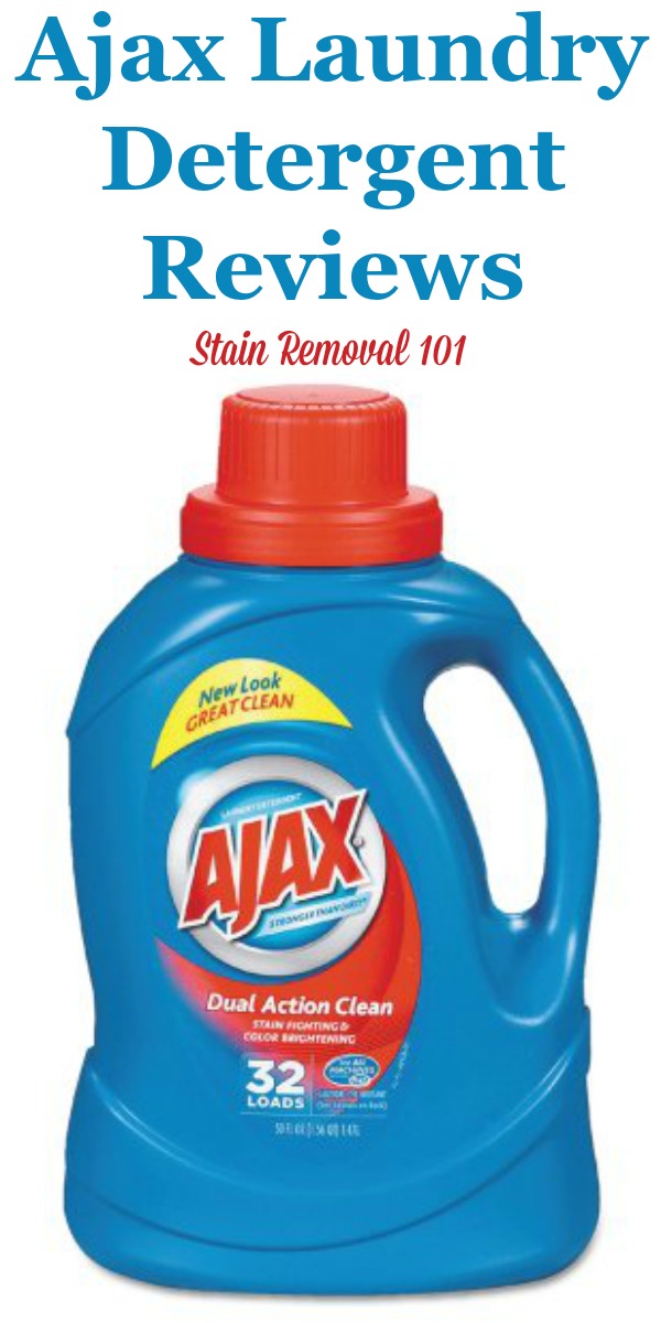 Here is comprehensive guide about Ajax laundry detergent, including reviews and ratings of this laundry supply {on Stain Removal 101}