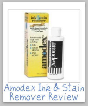 Comprehensive review of Amodex ink and stain remover {on Stain Removal 101}