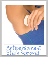 antiperspirant stain removal