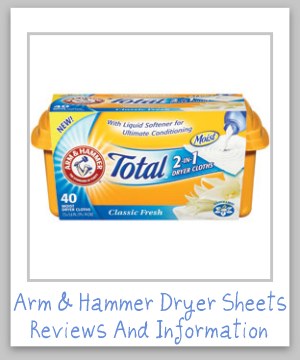 arm and hammer dryer sheets