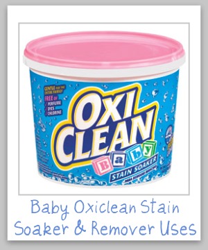 Baby Oxiclean Stain Soaker & Remover Uses