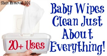 Baby wipes clean just about everything!