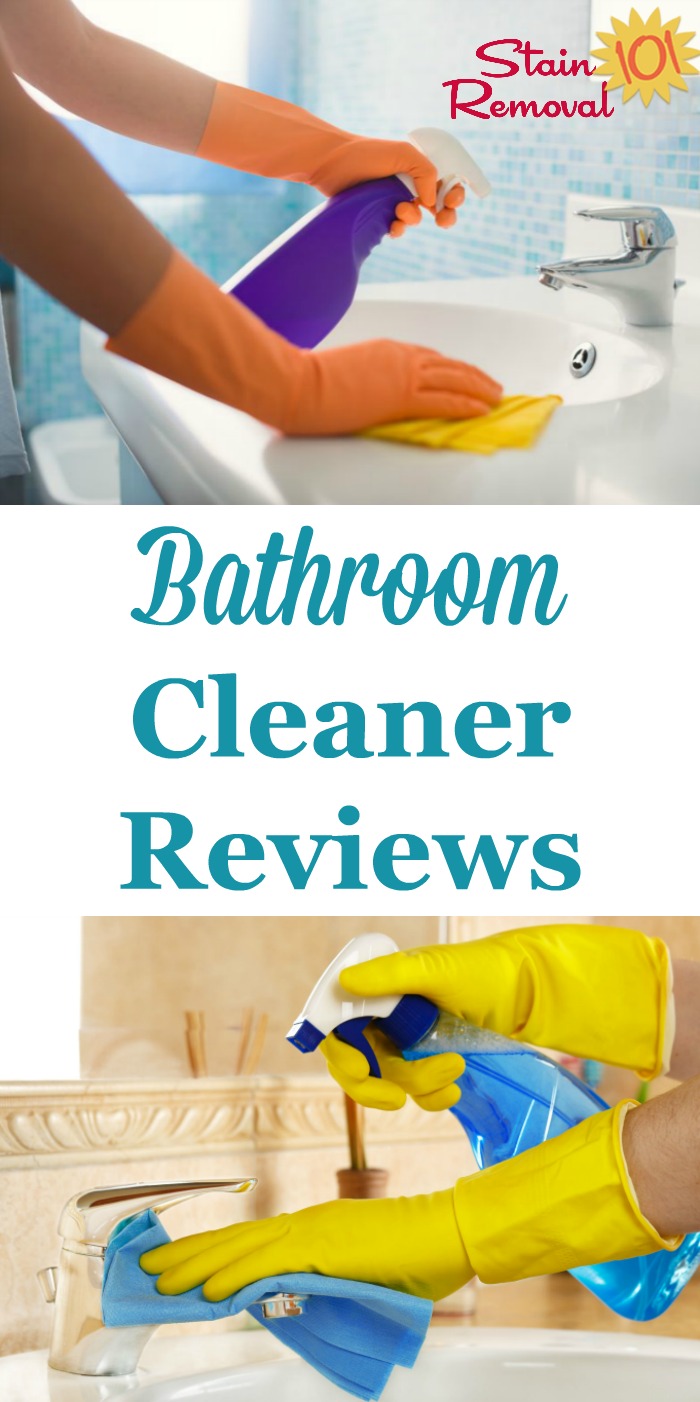 Read over 35 bathroom cleaner reviews shared by Mom reviewers like you to find out which products work best, and which should stay on the store shelf. You can also share your own reviews here {on Stain Removal 101} #BathroomCleaner #CleanBathroom #CleaningBathroom