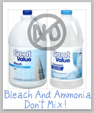 Image result for Ammonia and bleach products images