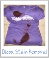 blood stained t-shirt