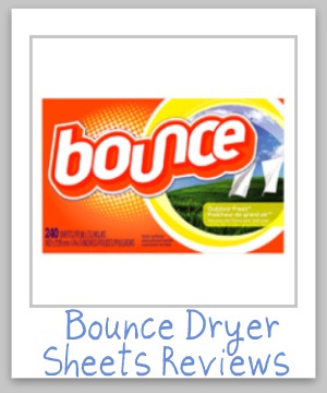 bounce dryer sheets