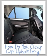 car upholstery cleaning tips